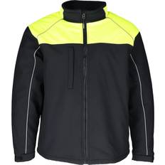Work Jackets RefrigiWear Men's HiVis Two-Tone Insulated Jacket, Medium, Black/Lime