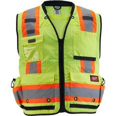 Work Vests Milwaukee Class Surveyor's High Visibility Yellow Safety Vest