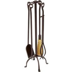 Brown Fireplace Accessories Minuteman International English Country 5 pc. Fireplace Tool Set