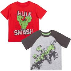 Marvel Avengers Hulk Little Boys Pack Graphic T-Shirt Red/Gray
