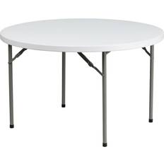 White Dining Tables Flash Furniture DAD-YCZ-122R-GG 48" Dining Table