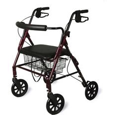 Crutches & Medical Aids Medline Bariatric Rollator with Curved Backrest