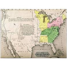Interior Details Trademark Fine Art 'Map of the United States 1803' Canvas 22x32 Wall Decor