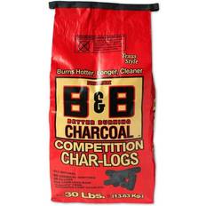 Charcoal B&B & Charcoal 00106 Competition Char-logs Charcoal Briquettes, 30