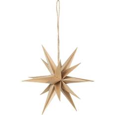 Beige Juletrepynt Broste Copenhagen DECO ETOILE 'VENUS' BOIS Christmas Tree Ornament