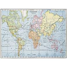 Trademark Fine Art Map of Principal World Routes 1912' Wall Decor