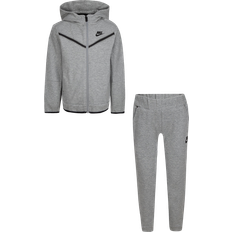 Nike tech fleece jacket Nike Kid's Sportswear Tech Fleece Jacket & Pants Set - Dark Grey Heather (86H052-042)