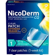 Medicines NicoDerm Stop Smoking Aid CQ Step 1 21mg 7 pcs Patch