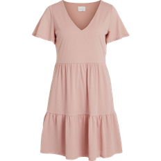 Vila Natalie Summer Dress - Dusky Pink