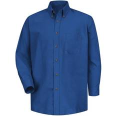 Royal blue dress shirt Red Kap Men's Poplin Dress Shirt - Royal Blue