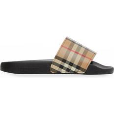 Shoes Burberry Check Sandals Archive - Beige