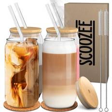 Scoozee - Glass Jar with Straw 16fl oz 4