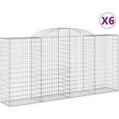vidaXL 300 140/160 cm/ 6 pcs Arched Gabion Basket Cage
