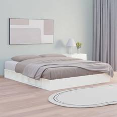 vidaXL white, 200 Solid Wood Bed Frame Bedstead Bed Base
