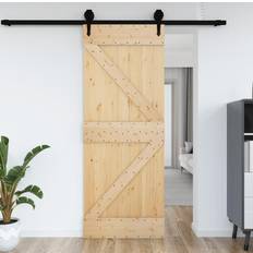 vidaXL Solid Pine External Door L (x)