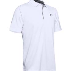 Golf Bekleidung Under Armour Tech Polo Shirt Men - White/Graphite