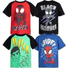 Tops Marvel Spider-Man Spidey and His Amazing Friends Little Boys Pack T-Shirt red/Blue/Black/Green