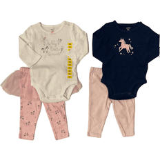 Carter's Tracksuits Children's Clothing Carter's girls piece long sleeve romper & pant set