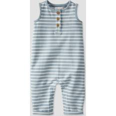 little Planet By Carter's Baby Striped Jumpsuit Blue Newborn