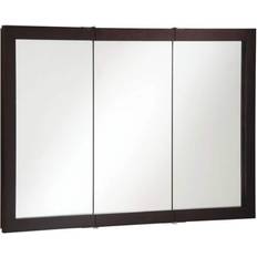 Brown Bathroom Mirror Cabinets Design House 541367 48" Triple