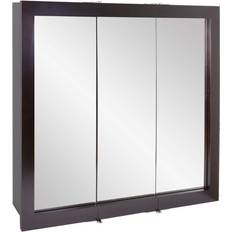 Brown Bathroom Mirror Cabinets Design House 541359 36" Triple