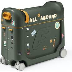 Green Luggage Stokke Jetkids Bedbox Ride-On Suitcase Olive
