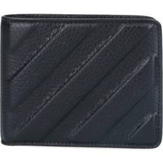 Off-White Diag-stripe bi-fold wallet - men Leather/Cotton One