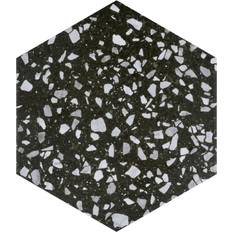 Black Tiles Merola Tile Venice FCD10VCBK 25.1x21.9cm