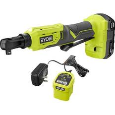 Impact Wrenches Ryobi one 18v cordless 3/8 in. 4-postion ratchet kit w/1.5 ah battery & charger