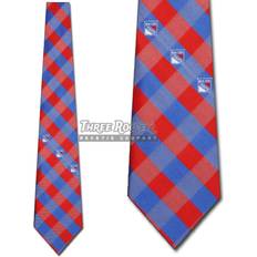 Eagles Wings New York Rangers Checked Tie Blue Blue