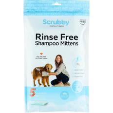 Exfoliating Gloves Rinse Free Instant Pet Bath Mittens 5-Pack Pet Accessories
