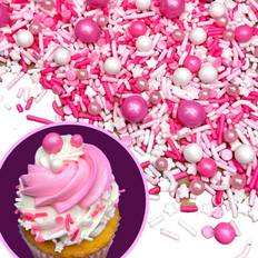 Sprinkle Sprinkles Pink Peony Sprinkle Mix Shower Cake Decoration