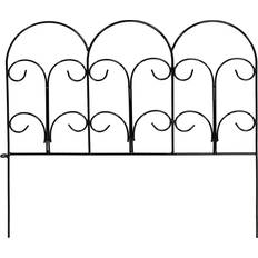 Fences Sunnydaze 5-Panel Victorian Border Fence Set Overall