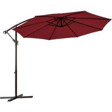 Costway Parasols & Accessories Costway 10-Foot Patio Offset Hanging Umbrella with Easy Tilt