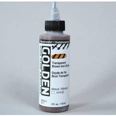 Golden High Flow Acrylics Transparent Brown Iron Oxide, 4 oz bottle