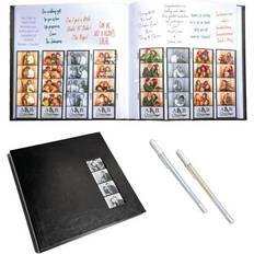 Photo booth nook scrapbook album & gel pens scrapbooking journal with black