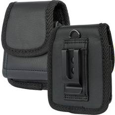 Wallet Cases Black Leather Case Pouch Belt Loop Clip for Motorola RAZR Plus 2023/2020 RAZR