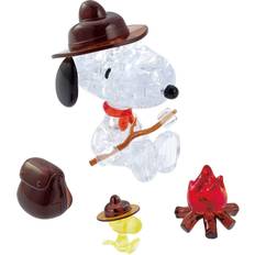 3d crystal puzzles Bepuzzled 3D Crystal Snoopy Campfire