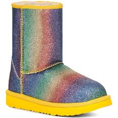 UGG Boots UGG Girls T Classic II Glitter Fashion Boot, Rainbow, Toddler