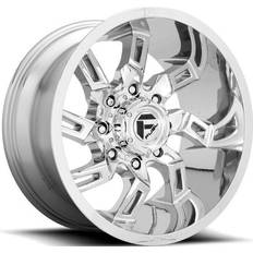 18" - Chrome Car Rims Fuel Off-Road D746 Lockdown Wheel, 22x10 with 6 on 5.5 Bolt Pattern Chrome