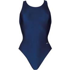Dolfin Womens Basic Solid Red Performance Back One Piece - Navy