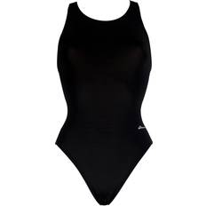 Dolfin Womens Basic Solid Red Performance Back One Piece - Black