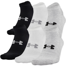 Under Armour Training Cotton No Show 6-Pack Socks Unisex - Steel Full Heather/White