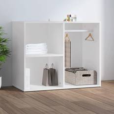 Brune Garderober vidaXL white Dressing Cabinet Engineered Wood Dressing Wardrobe