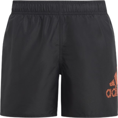 Adidas Treningsklær Badetøy adidas Boy's Logo CLX Swim Shorts - Black/App Solar Red
