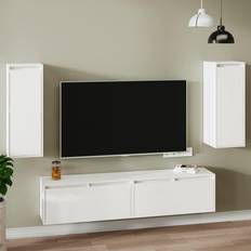 Tre Veggskap vidaXL white, Wood Pine Wall Cabinet