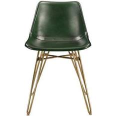 Green leather dining chairs Moes Home Collection Omni GZ-1013-16 Kitchen Chair