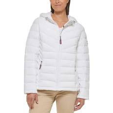 Tommy Hilfiger Women's Hooded Packable Puffer Coat - White