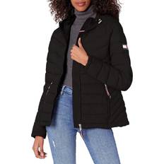 Tommy Hilfiger Women's Hooded Packable Puffer Coat - Black