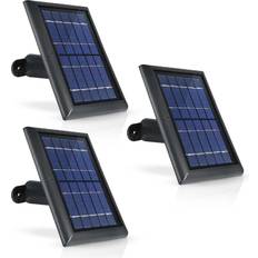 Solar Panels Wasserstein Solar Panel for Arlo Ultra 2 and Arlo Pro 4 Surveillance Cameras 3-Pack Black